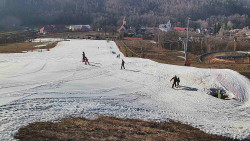 Horní část sjezdovky skiareálu Hlubočky