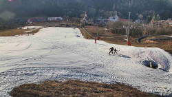 Horní část sjezdovky skiareálu Hlubočky