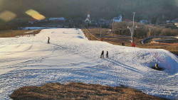 Horní část sjezdovky skiareálu Hlubočky