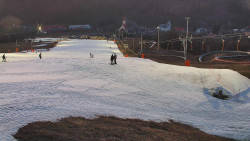 Horní část sjezdovky skiareálu Hlubočky