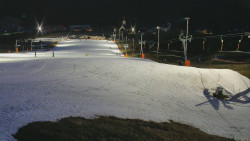 Horní část sjezdovky skiareálu Hlubočky