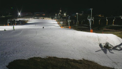 Horní část sjezdovky skiareálu Hlubočky