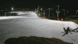 Horní část sjezdovky skiareálu Hlubočky