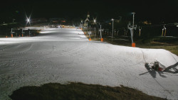 Horní část sjezdovky skiareálu Hlubočky