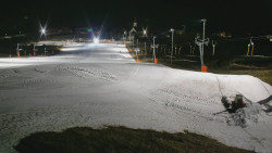 Horní část sjezdovky skiareálu Hlubočky