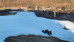 Horní část sjezdovky skiareálu Hlubočky