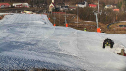 Horní část sjezdovky skiareálu Hlubočky