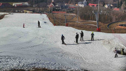 Horní část sjezdovky skiareálu Hlubočky