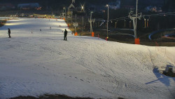 Horní část sjezdovky skiareálu Hlubočky