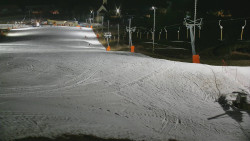 Horní část sjezdovky skiareálu Hlubočky