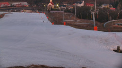 Horní část sjezdovky skiareálu Hlubočky