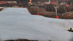 Horní část sjezdovky skiareálu Hlubočky