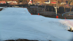 Horní část sjezdovky skiareálu Hlubočky