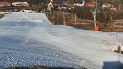 Horní část sjezdovky skiareálu Hlubočky