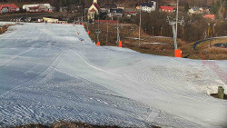 Horní část sjezdovky skiareálu Hlubočky