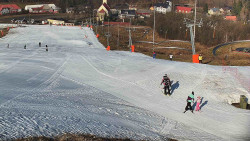 Horní část sjezdovky skiareálu Hlubočky