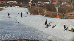 Horní část sjezdovky skiareálu Hlubočky