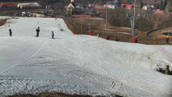 Horní část sjezdovky skiareálu Hlubočky