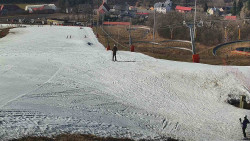 Horní část sjezdovky skiareálu Hlubočky