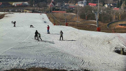 Horní část sjezdovky skiareálu Hlubočky