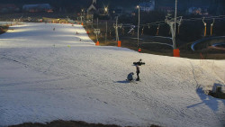 Horní část sjezdovky skiareálu Hlubočky