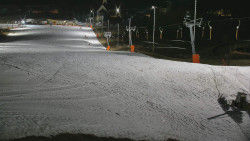 Horní část sjezdovky skiareálu Hlubočky