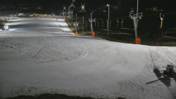 Horní část sjezdovky skiareálu Hlubočky