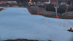 Horní část sjezdovky skiareálu Hlubočky