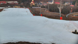 Horní část sjezdovky skiareálu Hlubočky