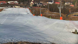 Horní část sjezdovky skiareálu Hlubočky