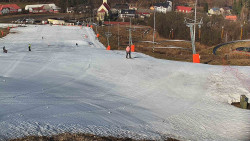 Horní část sjezdovky skiareálu Hlubočky