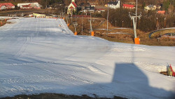 Horní část sjezdovky skiareálu Hlubočky