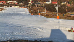 Horní část sjezdovky skiareálu Hlubočky