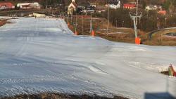 Horní část sjezdovky skiareálu Hlubočky