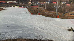 Horní část sjezdovky skiareálu Hlubočky