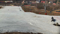 Horní část sjezdovky skiareálu Hlubočky