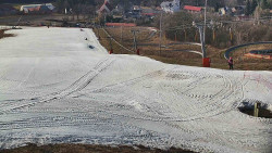 Horní část sjezdovky skiareálu Hlubočky