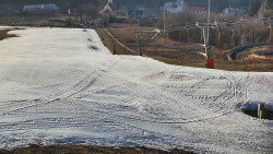 Horní část sjezdovky skiareálu Hlubočky