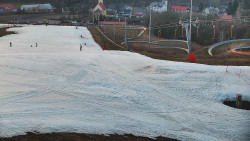 Horní část sjezdovky skiareálu Hlubočky