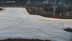 Horní část sjezdovky skiareálu Hlubočky