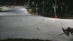 Horní část sjezdovky skiareálu Hlubočky