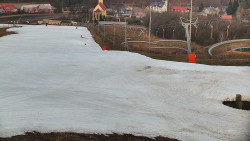 Horní část sjezdovky skiareálu Hlubočky