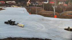 Horní část sjezdovky skiareálu Hlubočky