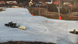 Horní část sjezdovky skiareálu Hlubočky