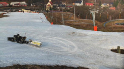 Horní část sjezdovky skiareálu Hlubočky