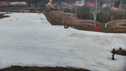 Horní část sjezdovky skiareálu Hlubočky