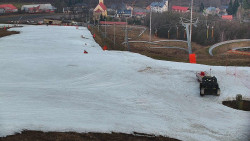 Horní část sjezdovky skiareálu Hlubočky