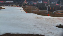 Horní část sjezdovky skiareálu Hlubočky