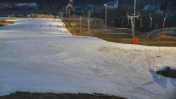 Horní část sjezdovky skiareálu Hlubočky