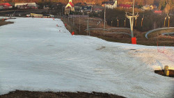 Horní část sjezdovky skiareálu Hlubočky